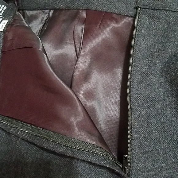 Giorgio Sant 'Angelo 100% wool dark grey skirt size 14 - Picture 4 of 7